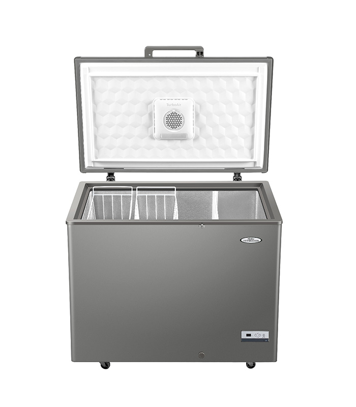 219L Turbo Inverter Chest Freezer, up to 50% Energy Saving, Lid-Installed Fan, Electronic Control, Super Fast Freezing from 5 Sides, 120 Hours Frozen After Power Outage, LED Lighting, Door Lock, External Handle - Image 2
