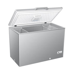 379L Turbo Inverter Chest Freezer, up to 50% Energy Saving, Lid-Installed Fan, Electronic Control, Super Fast Freezing from 5 Sides, 120 Hours Frozen After Power Outage, LED Lighting, Door Lock, External Handle