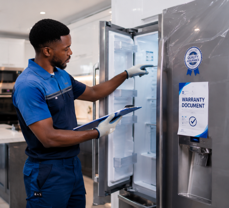 Genuine appliance inspection and warranty support in Nigeria.