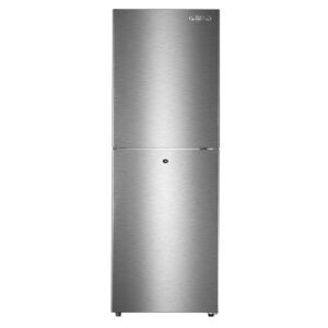 250L Double door refrigerator with large freezer compartment (up to 90L) and 100Hr frost retention after power outage.