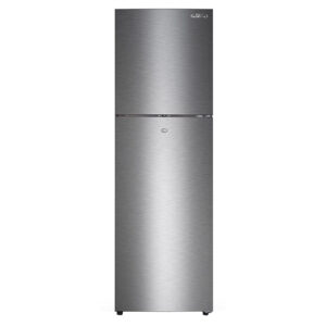 355L Double door refrigerator with large freezer compartment (up to 90L) and 100Hr frost retention after power outage
