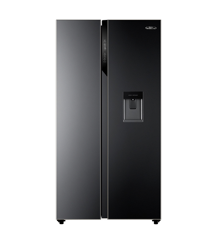 540L Side by Side Refrigerator with Haier Thermocool Twin Inverter technology and Food sterilizing DEO and Water Dispenser