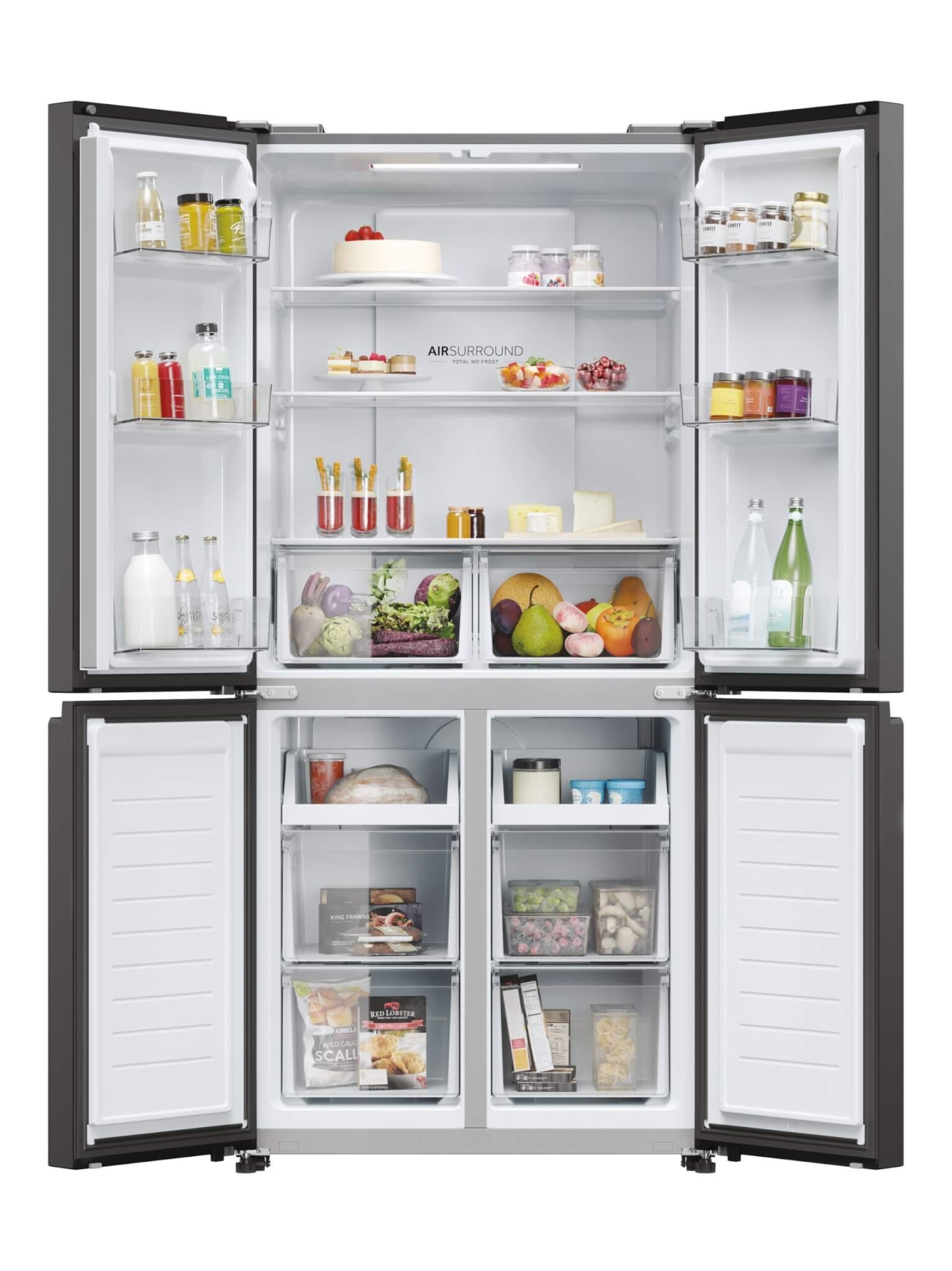 HRF-525SS Refrigerator Silver - Image 4