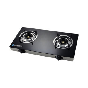 2 Hob Burner Table Cooker, Glass Top, Auto Ignition