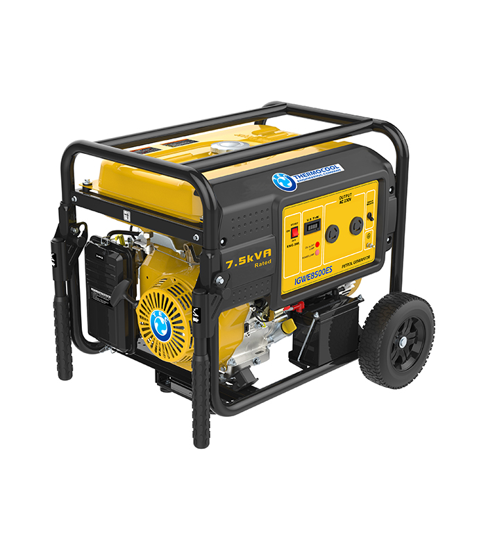 Igwe 8500ES. 7.5kVA/6kW. Single phase petrol generator, 4 stroke, OHV, forced air cooled, electric start 420cc single cylinder engine. Suitable for heavy loads. E.g. lightings, TV, Fans, Fridge, Freezer and big ACs - Image 2