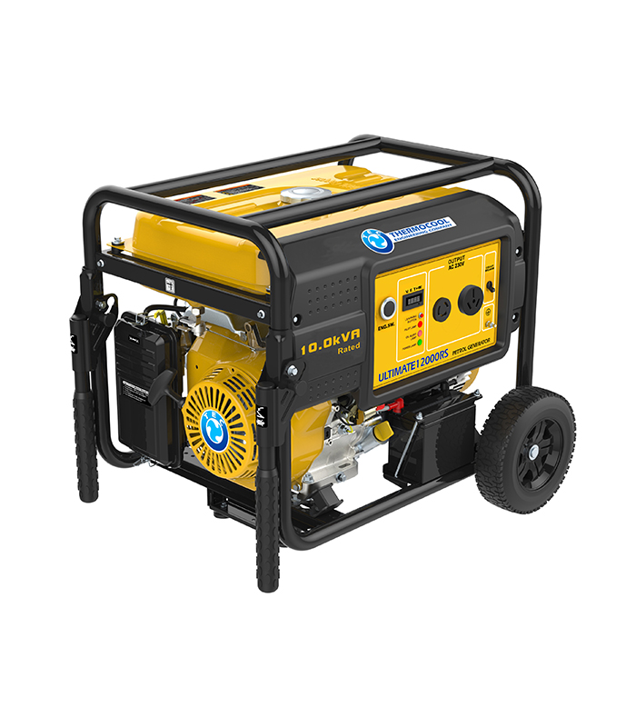 Ultimate 12000RS. 10.0kVA/8.0kW.Single phase petrol generator, 4 stroke, OHV, forced air cooled, remote control start, 460cc single cylinder engine. Suitable for very heavy loads. E.g. lightings, TV, Fans, Fridge, Freezer and big ACs - Image 2