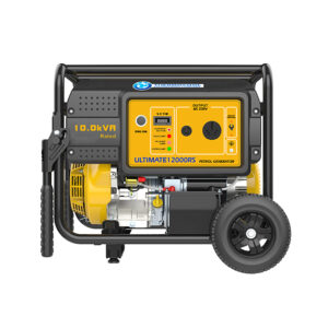 Ultimate 12000RS. 10.0kVA/8.0kW.Single phase petrol generator, 4 stroke, OHV, forced air cooled, remote control start, 460cc single cylinder engine. Suitable for very heavy loads. E.g. lightings, TV, Fans, Fridge, Freezer and big ACs